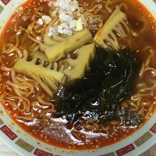 筍とわかめの味噌拉麺